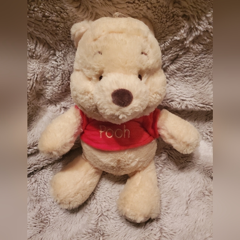 Disney baby Winnie The Pooh Teddy Bear Rattle Plush Toy 10”